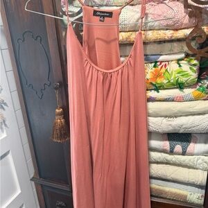Shinestar Strapless Dress in Dusty Rose